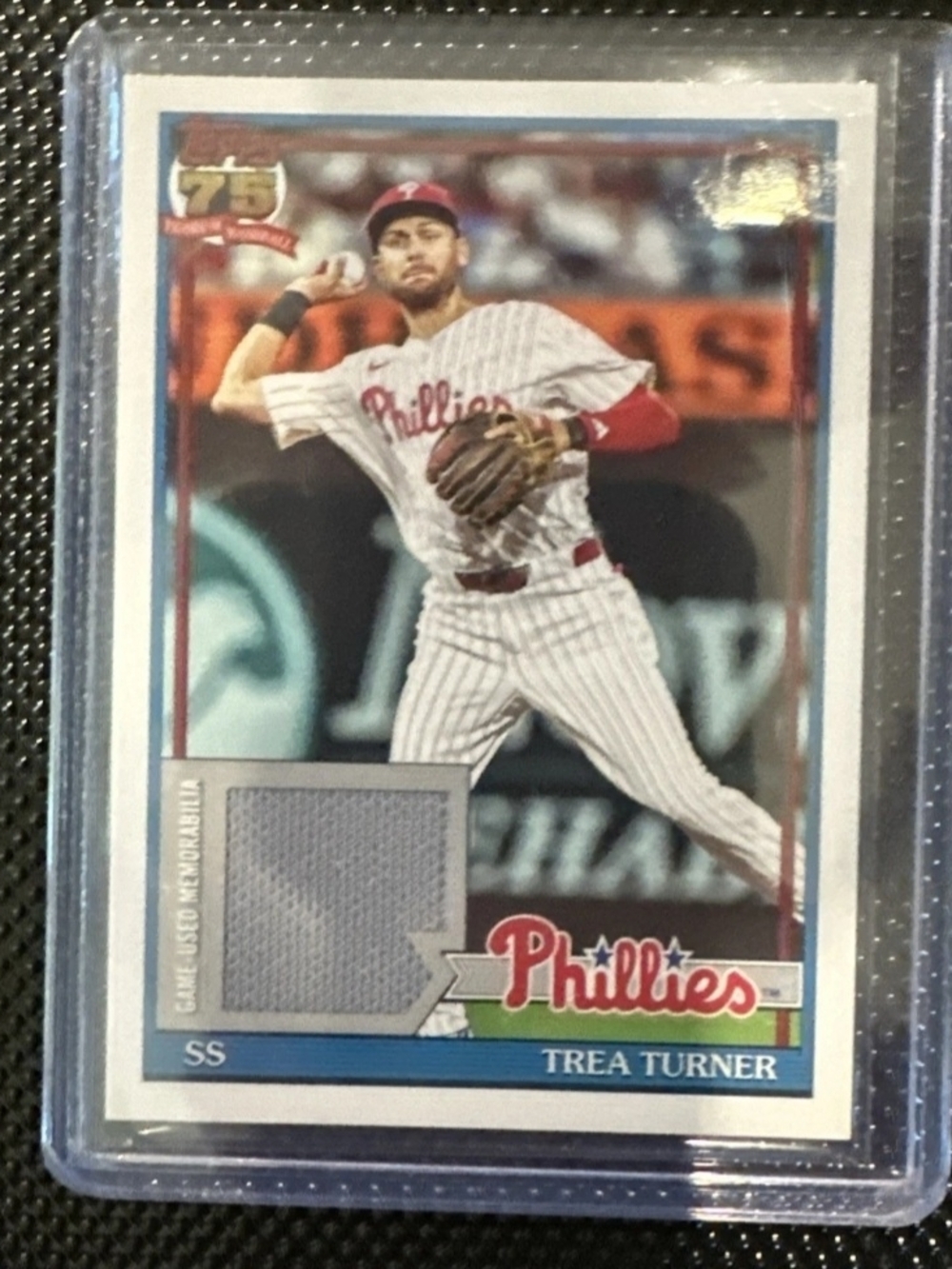 Trea Turner Phillies Game-Used Memorabilia Baseball Card